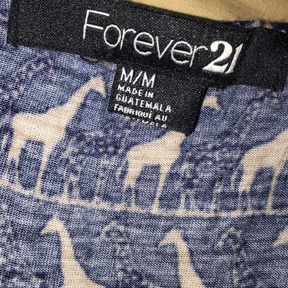 Forever 21 Giraffe Print Cropped Tank Top - Picture 4 of 5